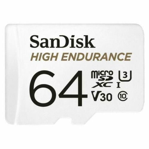 SANDISK HIGH ENDURANCE VIDEO MONITORING CARD WITH ADAPTOR 64G