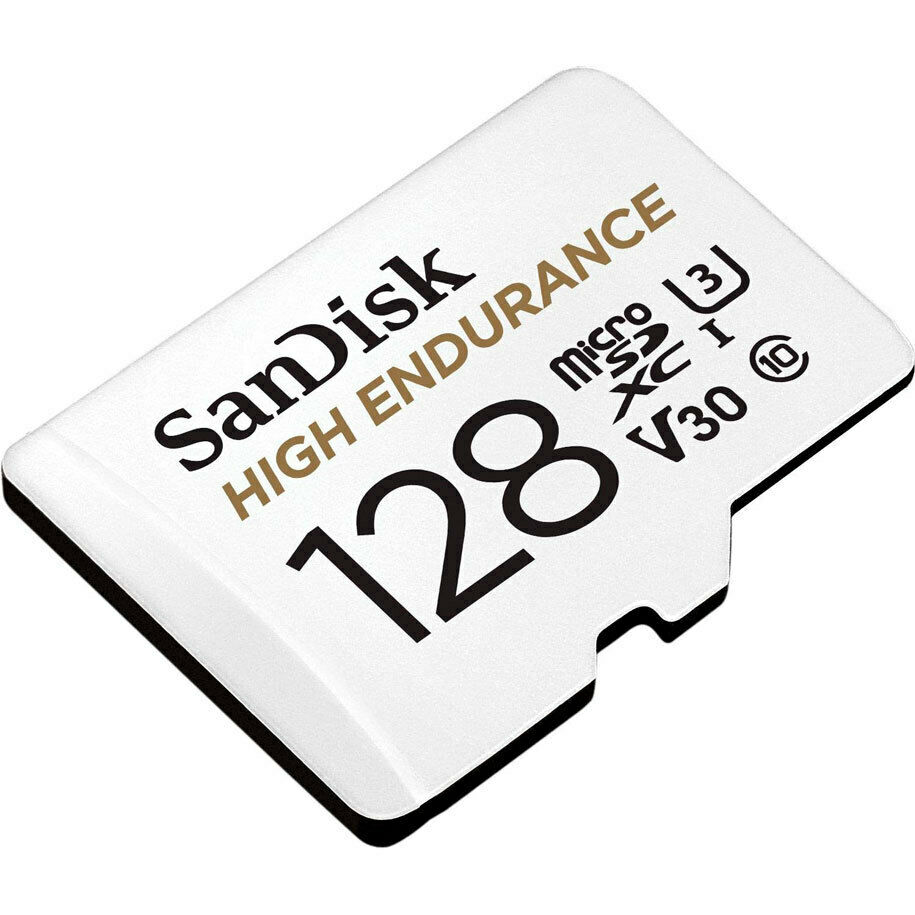 SANDISK HIGH ENDURANCE VIDEO MONITORING CARD WITH ADAPTOR 128G