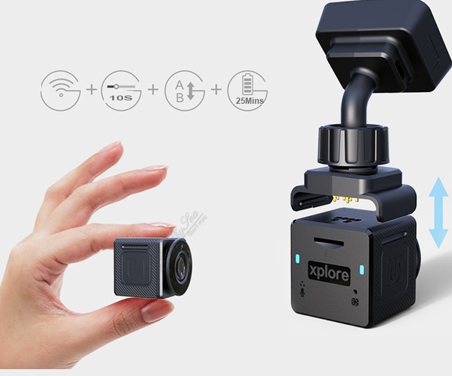 Xplore C2 GEO Micro Wifi HD 1080P Dashcam GPS & Waive Snapshot