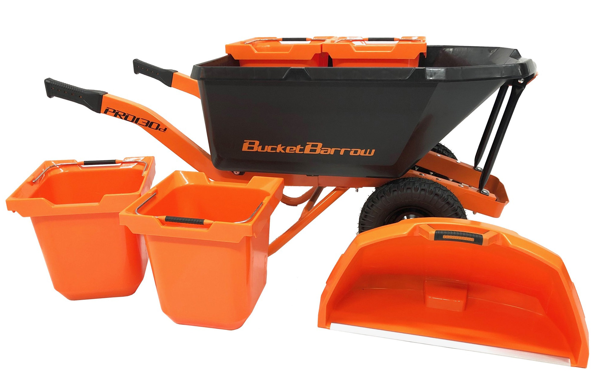 BucketBarrow Pro130D Dual Wheel Wheelbarrow Kit RRP £369 Save £70